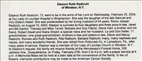 Radicchi, Eleanor Ruth